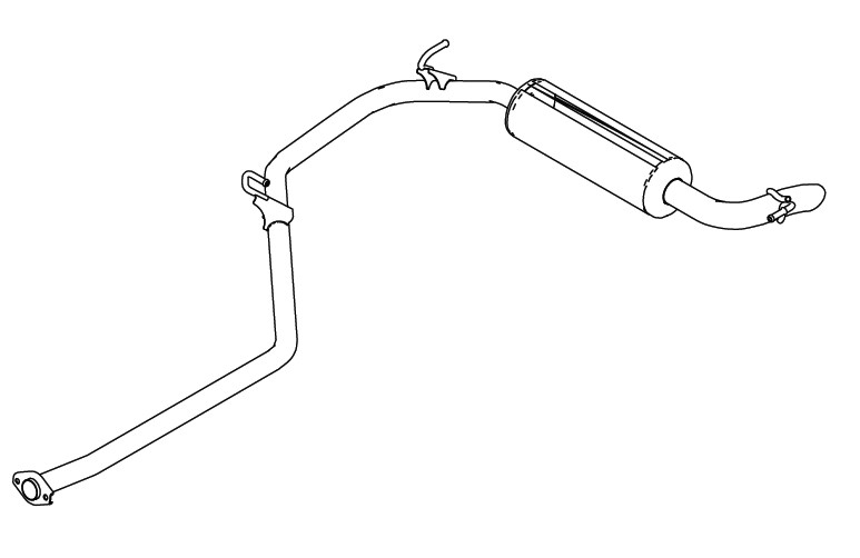 MUFFLER REAR