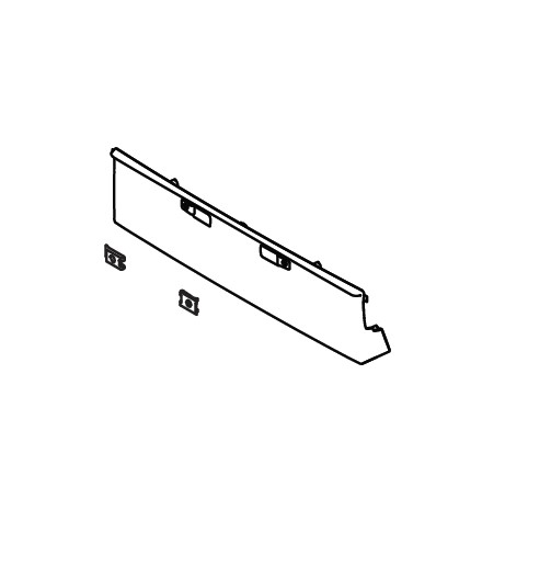 GARNISHFRONT BUMPER LICENSE