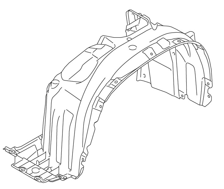 LINING FRONT FENDER RIGHT HAND SIDE