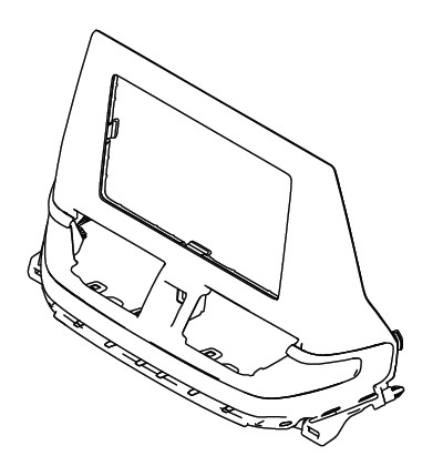 GARNISHINSTRUMENT PANEL CENTER (BLACK/SILVER)