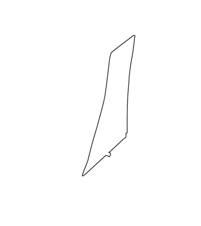 GARNISH COMPREAR DOOR REAR OUTER RIGHT HAND SIDE (BLACK)