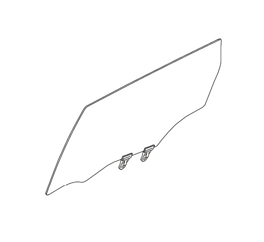 GLASS REAR DOOR WINDOW LEFT HAND SIDE