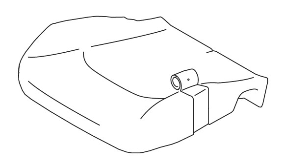 TRIM FRONT CUSHION RIGHT HAND SIDE (BLACK/COPPER)