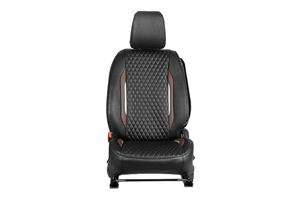 Seat Cover Premium Brown Finish Prism  | Brezza (L Variant)