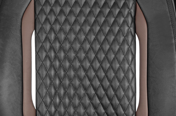 Seat Cover Premium Brown Finish Prism  | Brezza (L Variant)